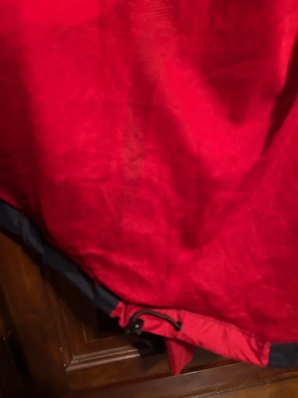 Ralph Lauren chaps Black and Red Hooded Windbreaker Jacket